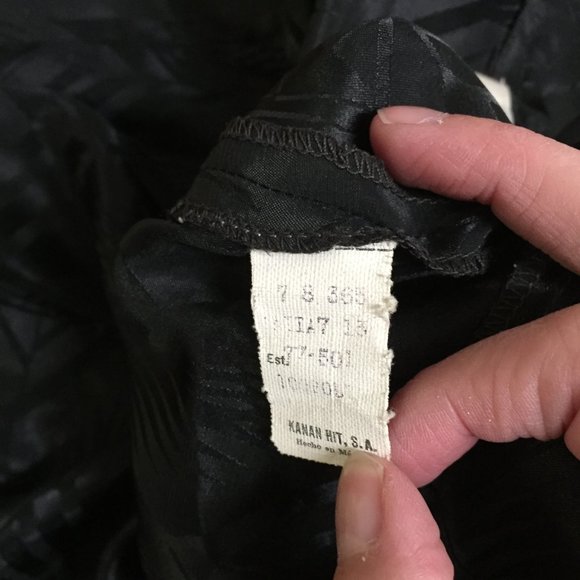 Givenchy Black Ankle Cropped Geometric Pants Shiny Size 32 modern 6 - Picture 4 of 7